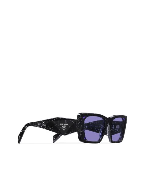 prada sonnenbrille spr 100 60|Purple Lenses Sunglasses With The Prada Logo.